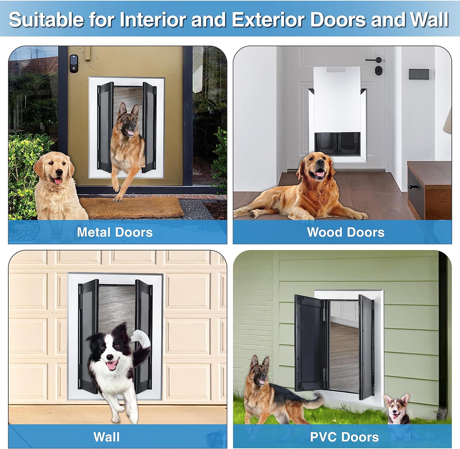 Comparing 3 Top Pet Doors: Large Doggy Door, SureFlap White, SureFlap Brown