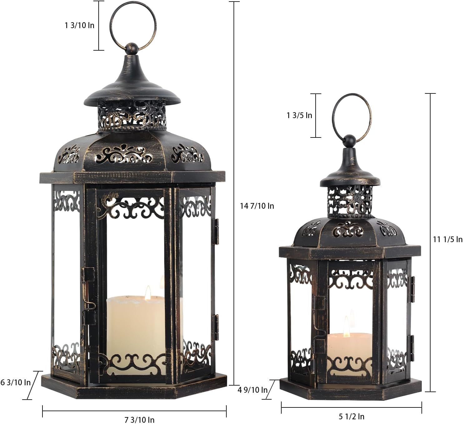 Comparing: Lantern Decor, Vintage Candleholders & Feathered Birds