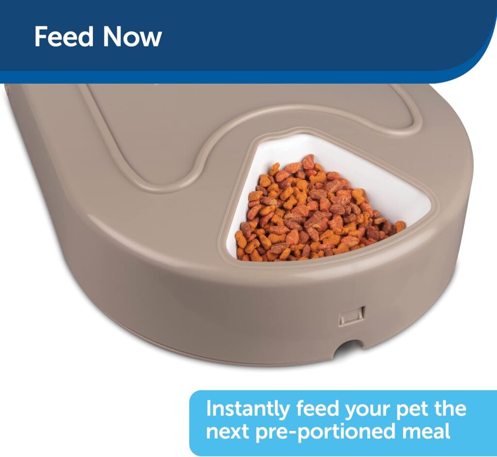 PetSafe Automatic Dog Feeder, 5 Meals, 40 oz Capacity, Plastic, for Dry Food, Multiple Pets