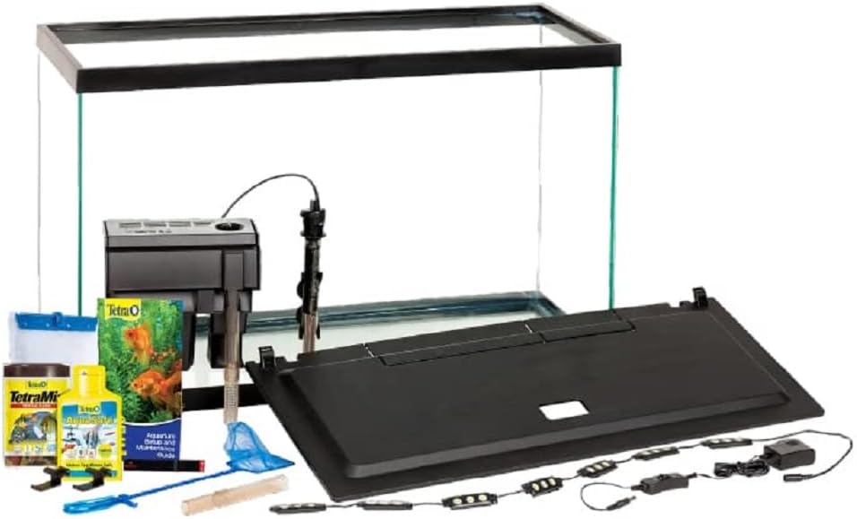 Tetra Complete LED Aquarium 10 Gallons, Includes LED Lighting, Filtration and Accessories