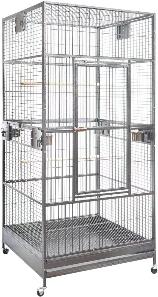 XXL Large Bird Flight Cage Parrot Aviary H80xw35.5xd35.5