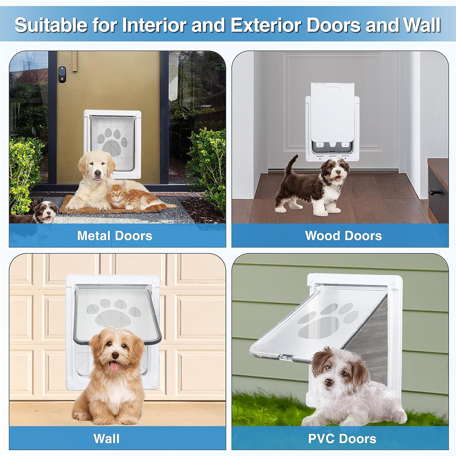 Comparing 3 Dog Doors: Plastic vs. Extreme Weather vs. Luxurious