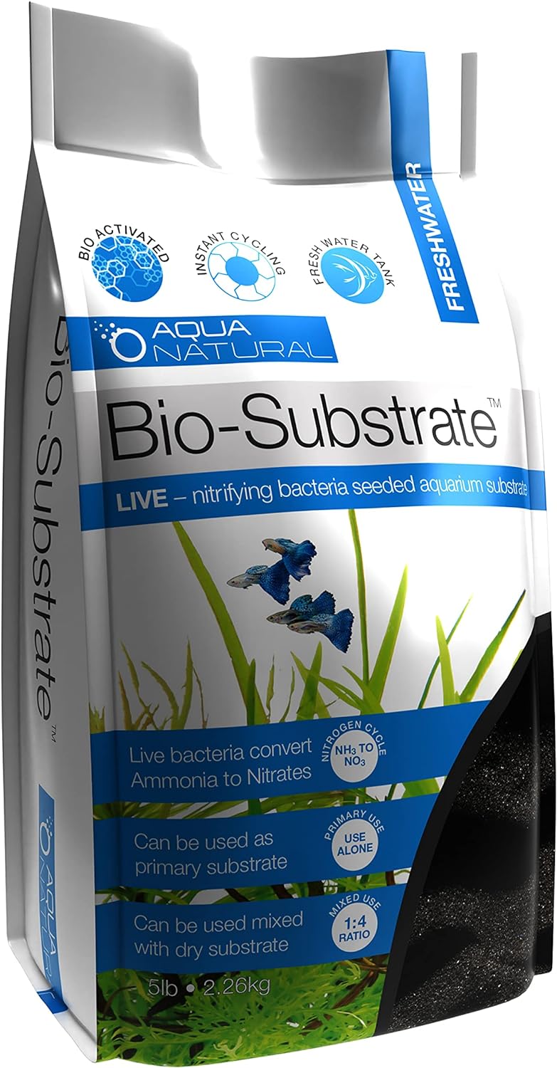 Aqua Natural Galaxy Sand Bio-Substrate 5lb for Aquariums, Sand seeded with Start up bio-Active nitrifying Bacteria