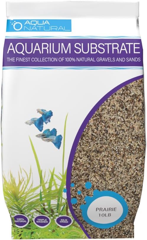 Aqua Natural Prairie Sand 10lb Substrate for aquascaping, Aquariums, vivariums and terrariums