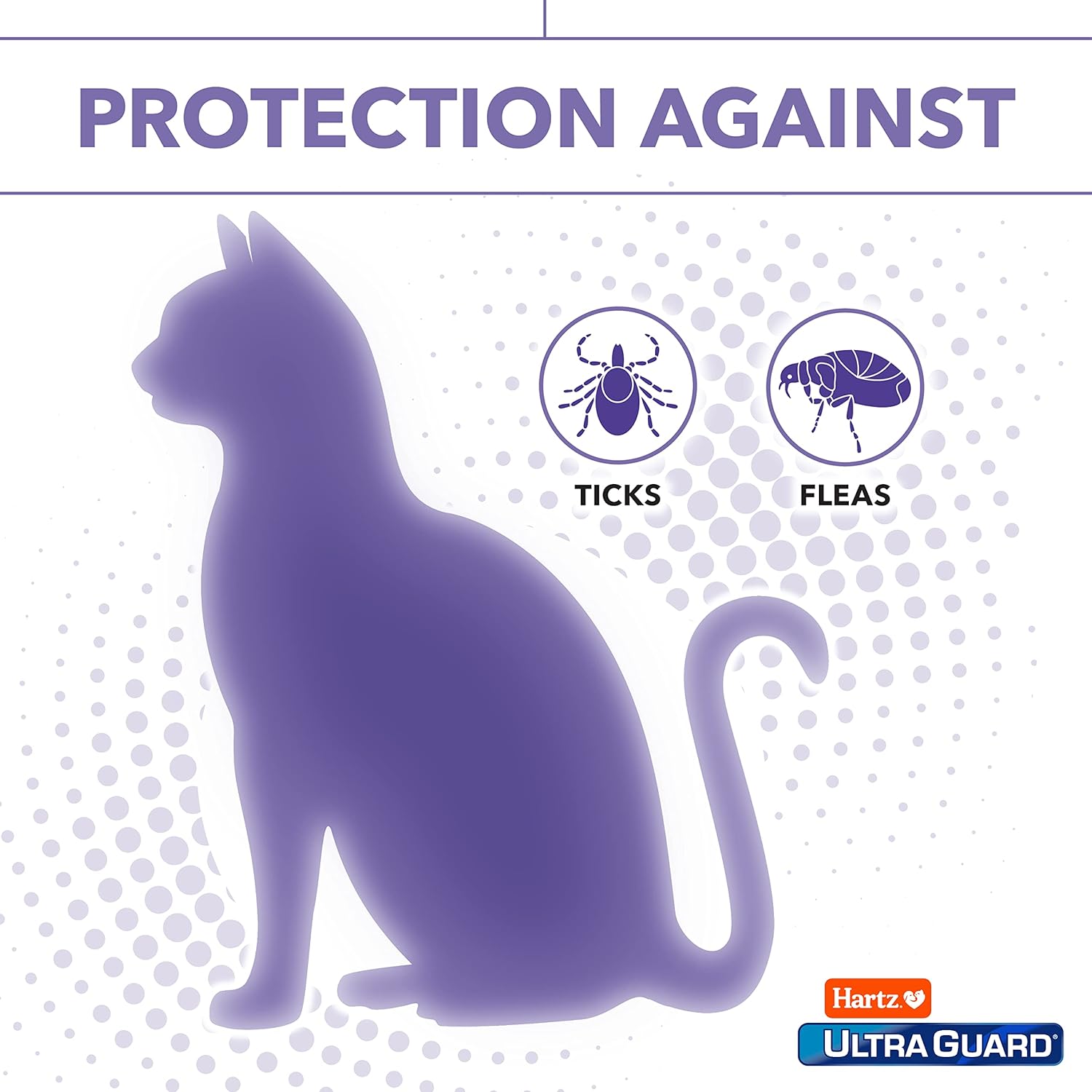 Hartz UltraGuard Purple Flea  Tick Collar for Cats and Kittens - 7 Month Protection