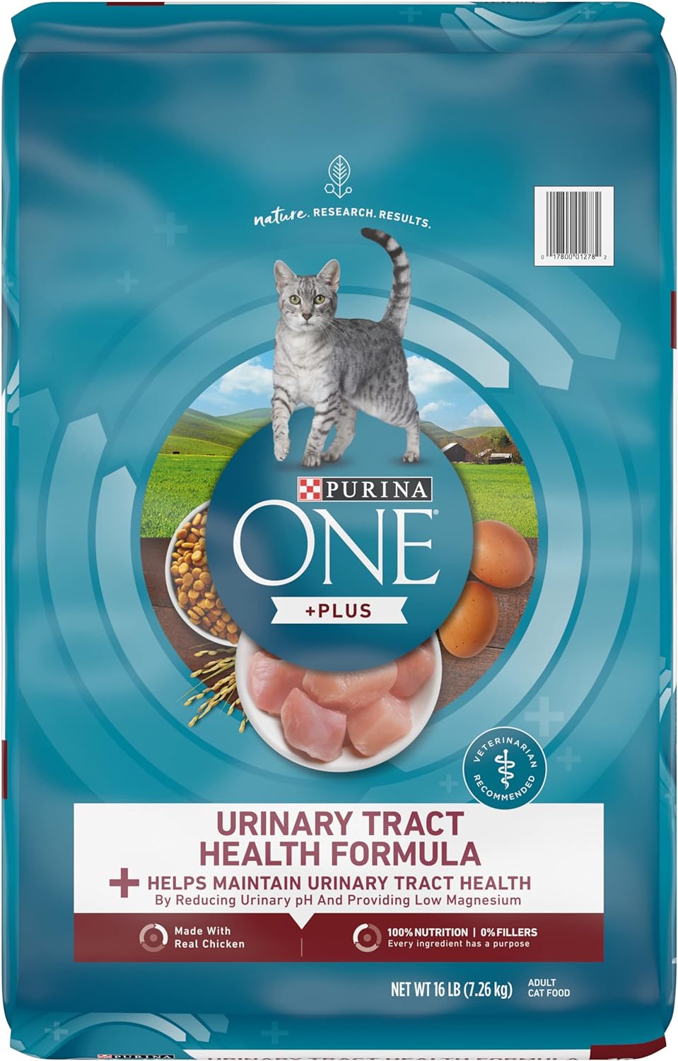 Purina ONE High Protein Dry Cat Food, +Plus Urinary Tract Health Formula - 16 lb. Bag