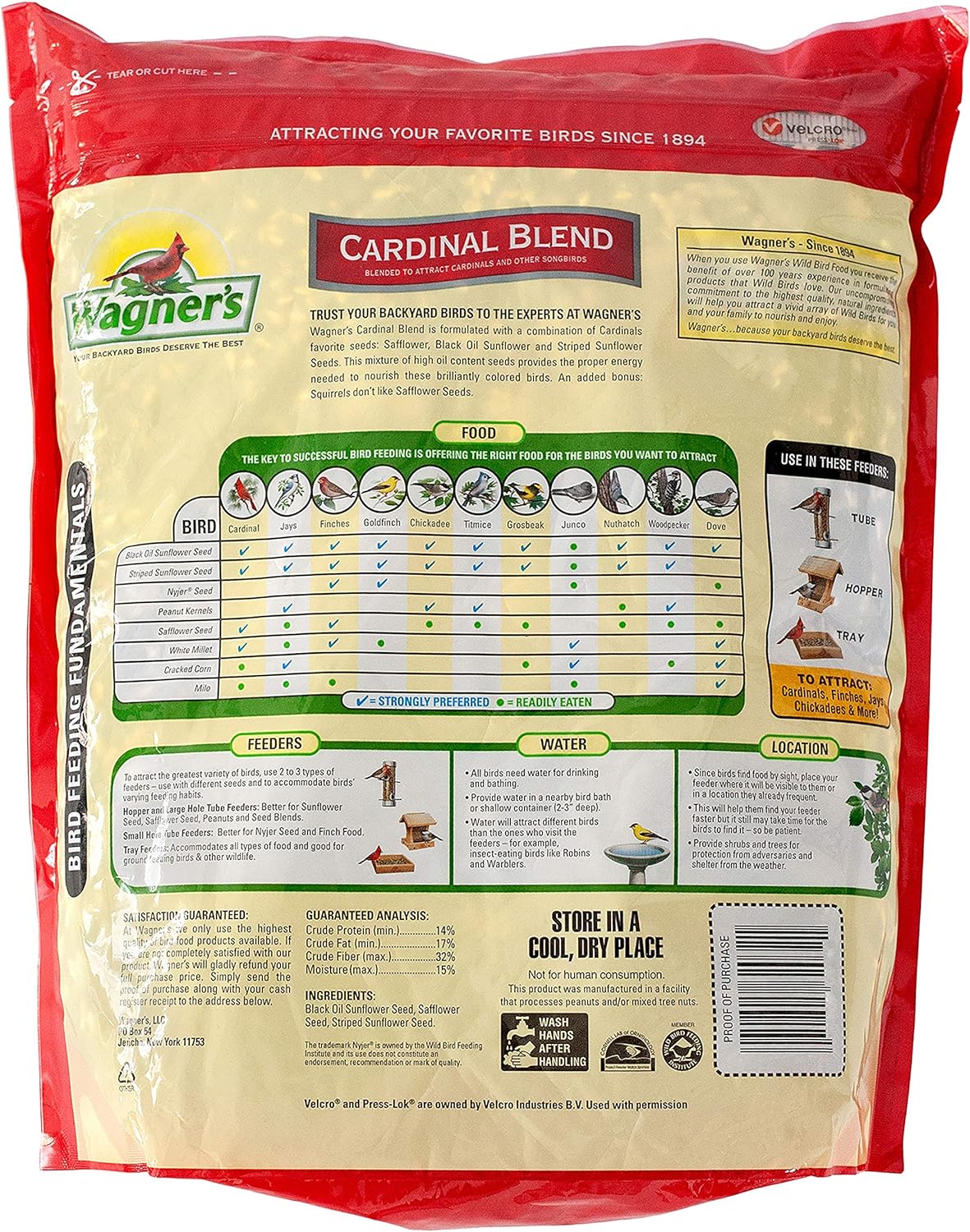 Wagners 62032 Cardinal Blend Wild Bird Food, 6-Pound Bag