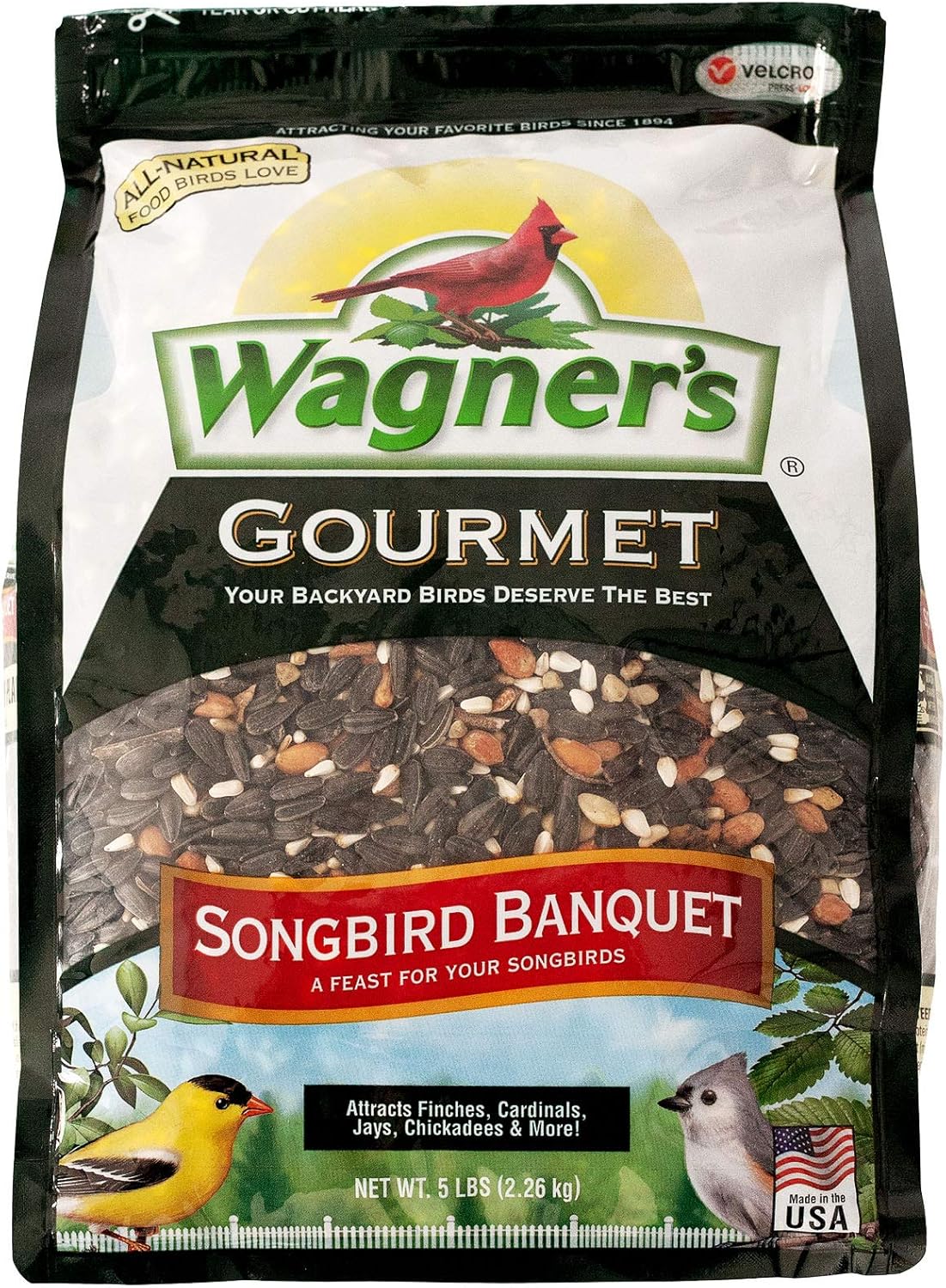 Wagners 82042 Songbird Banquet Wild Bird Food, 5-Pound Bag