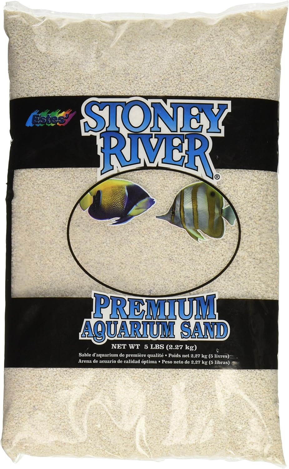 White Aquatic Sand Freshwater and Marine Aquariums, 5-Pound Bag