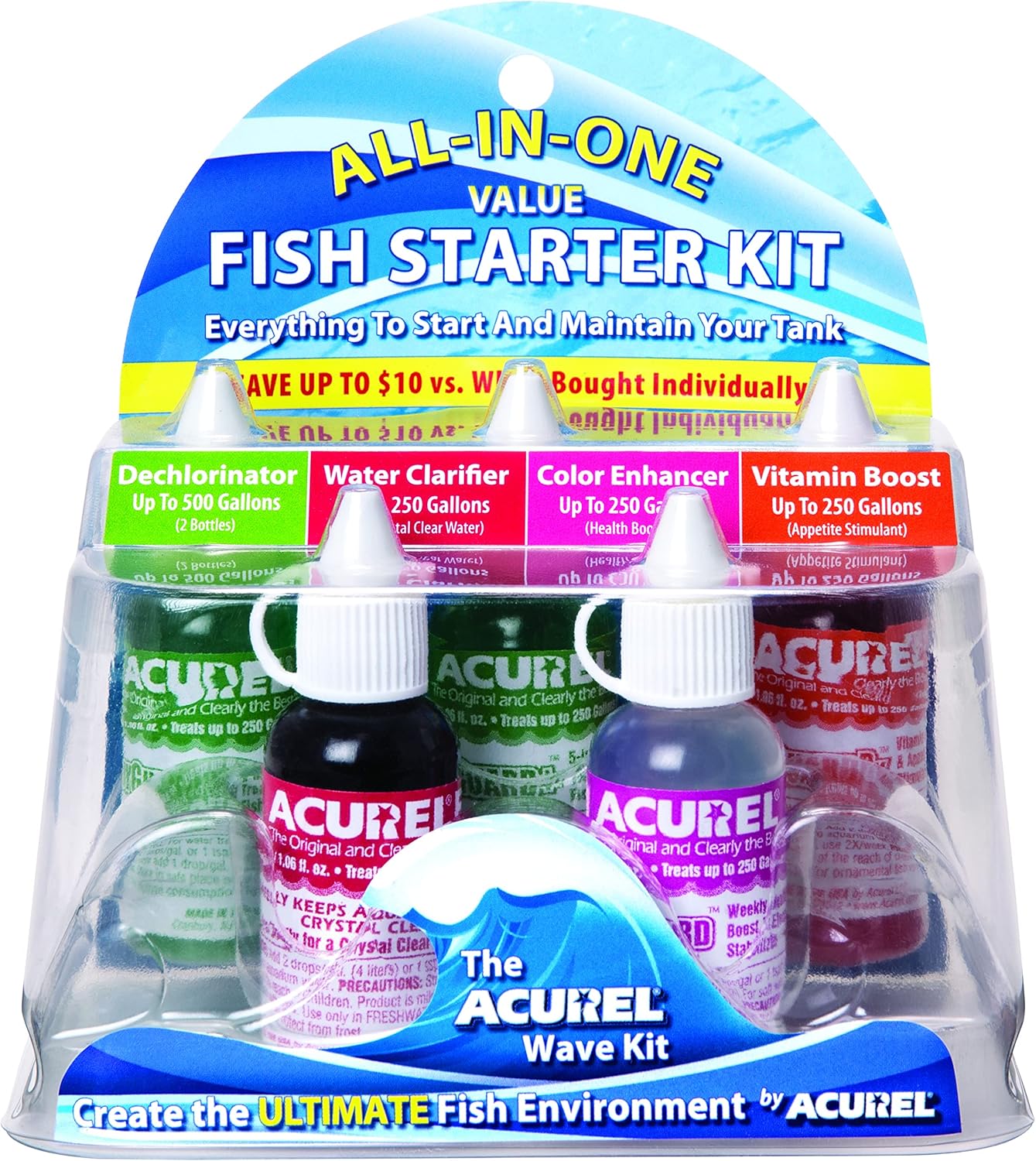 Acurel Wave Fish Starter Kit for Aquariums