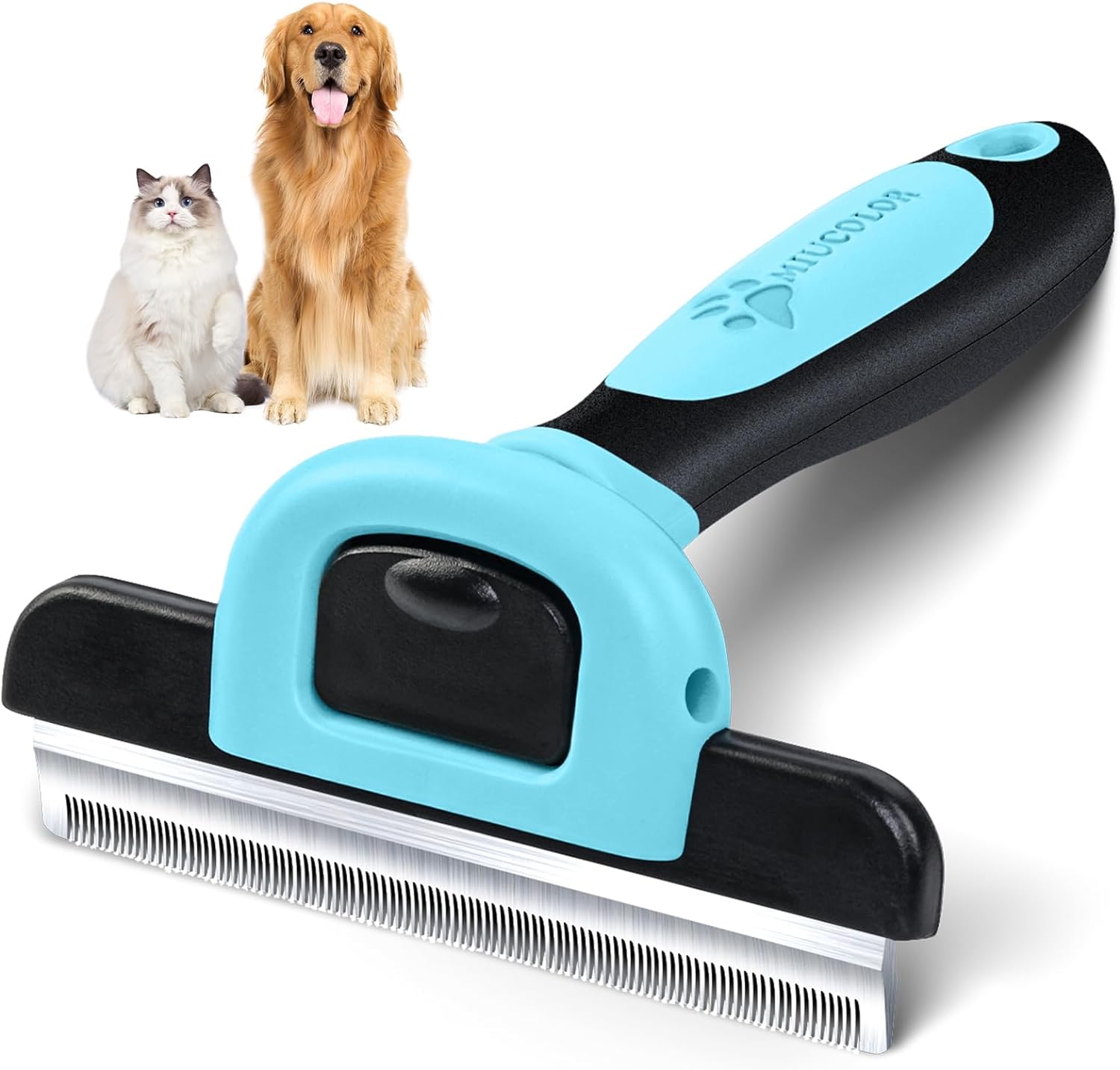 MIU COLOR Pet Grooming Brush, Deshedding Tool for Dogs  Cats, Effectively Reduces Shedding by up to 95% for Short Medium and Long Pet Hair