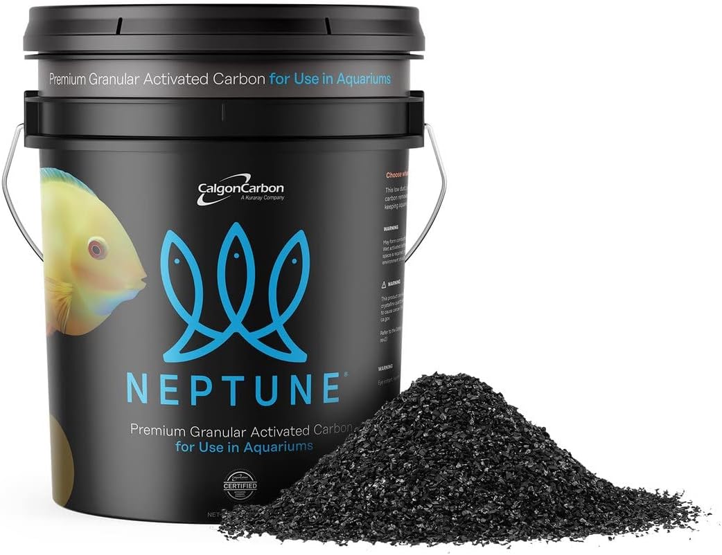 Neptune Premium Activated Carbon for Aquariums 25 Pounds - Made in The USA – Certified Calgon Carbon Product