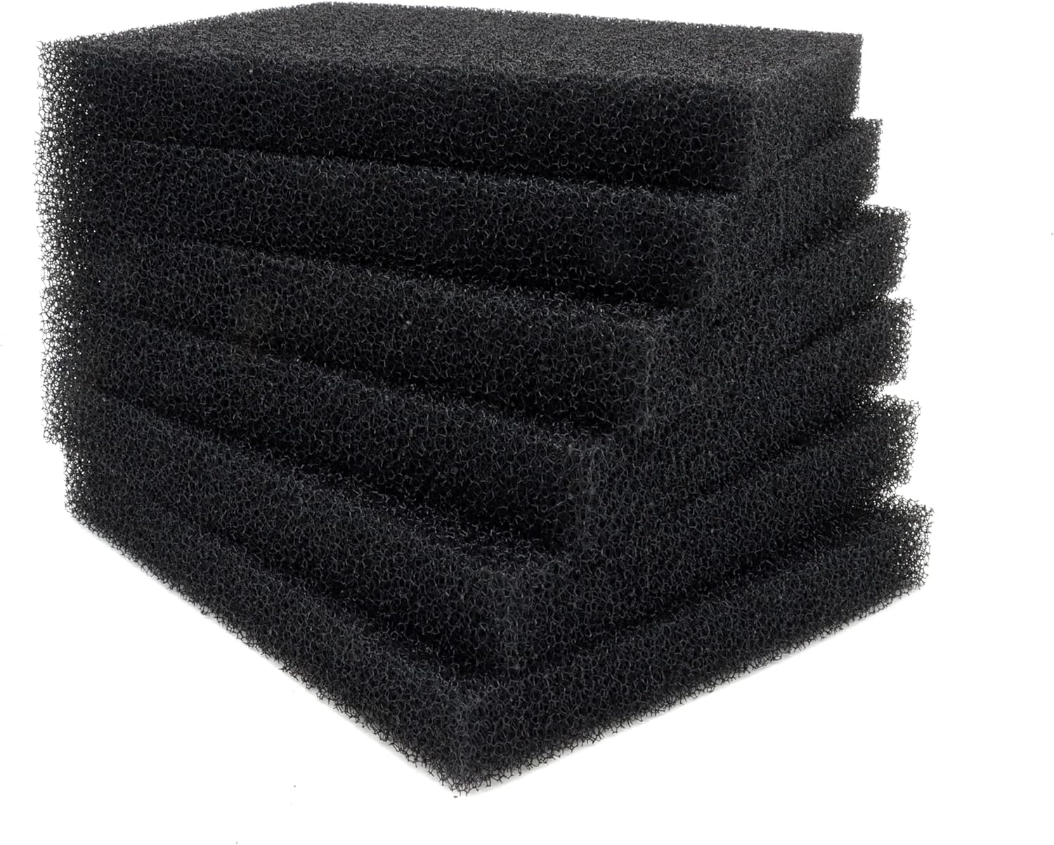 ALEGI Aquarium Bio Sponge Fitler Media, 6.28 x 5.5 x 0.78 Inch Fish Tank Filter Cartridge Filter Foam Pad Inserts for ML350 (6 Pack)