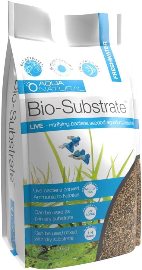 Aqua Natural Delta Sand Bio-Substrate 5lb for Aquariums, Sand seeded with Start up bio-Active nitrifying Bacteria