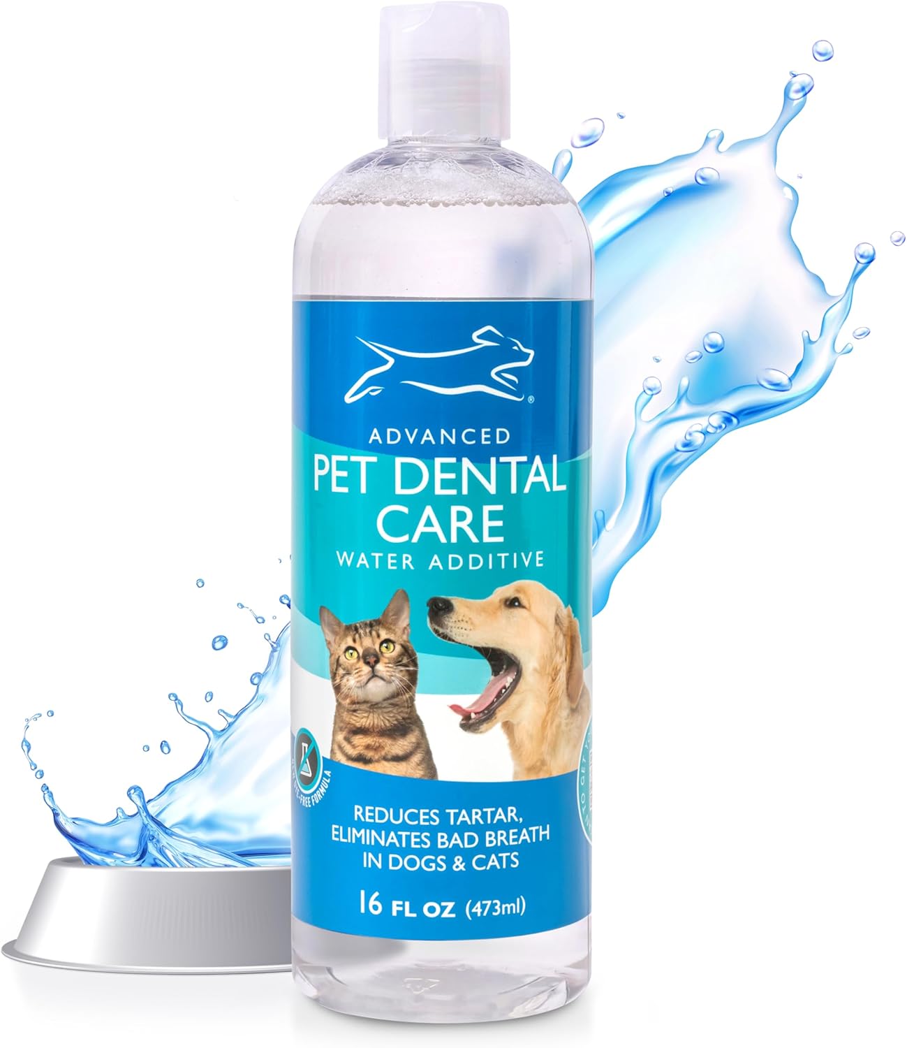 Emmys Best EBPP Advanced Pet Dental Care Water Additive - Premium Cat  Dog Dental Care and Dog Breath Freshener - No Brush Formula Tartar  Plaque Remover for Dogs Teeth