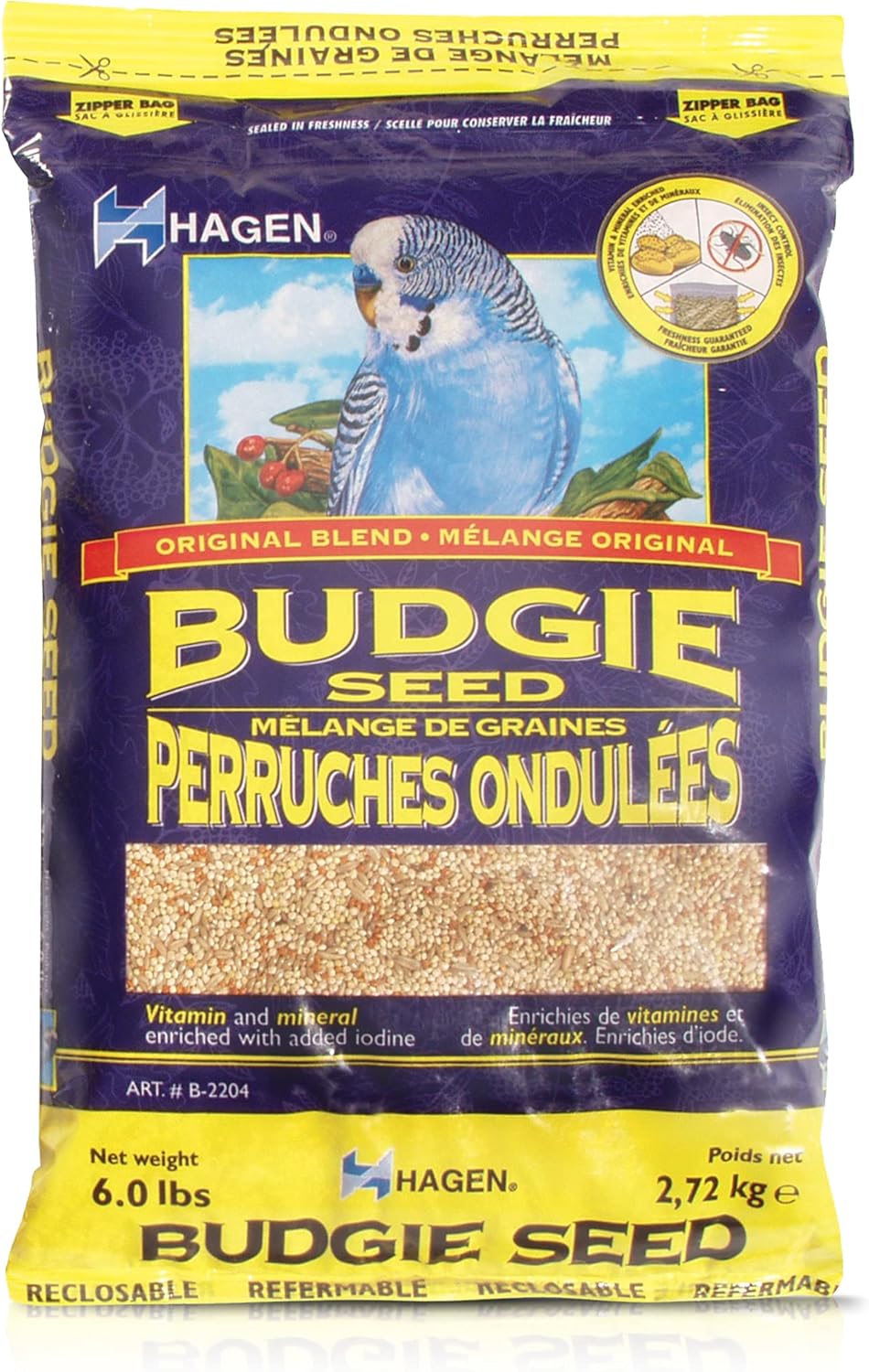 Hagen Parakeet/Budgie Staple Vme Seed, 6-Pound