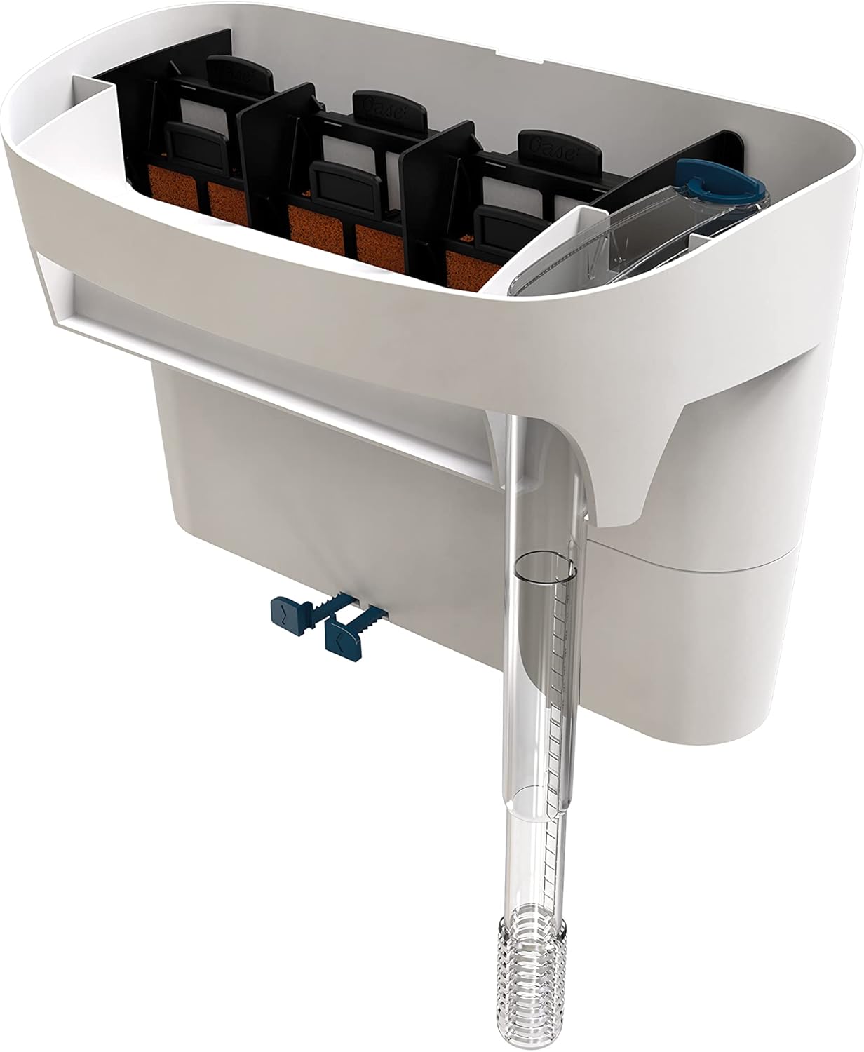 OASE BioStyle Power Filter for Aquariums up to 20 gallons, Multi-stage Filtration, Easy Maintenance, Quiet Hang on Back Filter, Navy Blue