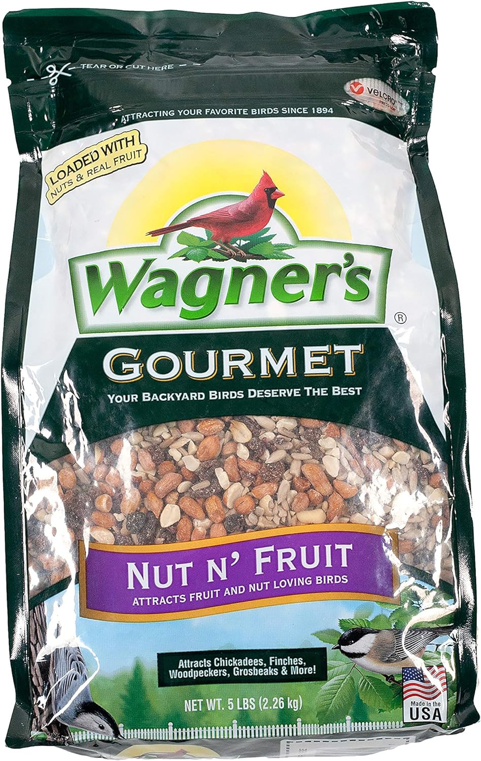 Wagners 82072 Gourmet Nut  Fruit Wild Bird Food, 5 Pound (Pack of 1)