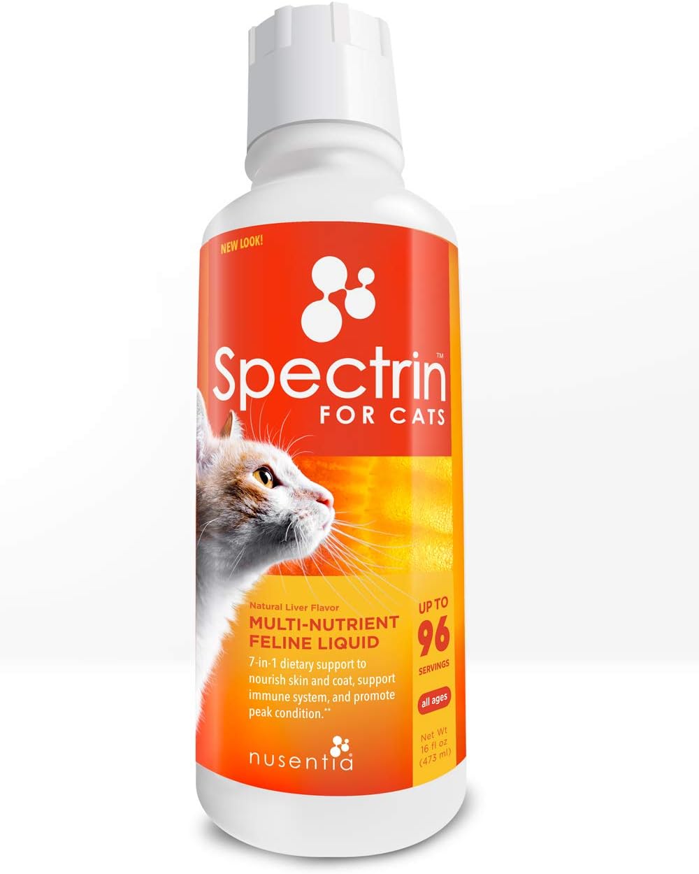 Cat Vitamins - Spectrin 16 OZ - Liquid Vitamin  Antioxidant Supplement for Cats - 96 doses