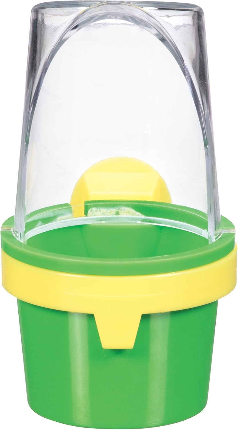 JW Pet Bird Cage Clean Cup Feeder  Water Cup Bird Accessory, Small (Assorted Colors)