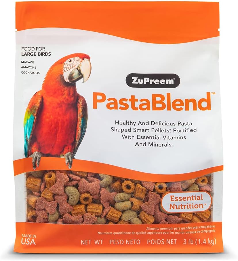 Comparing ZuPreem PastaBlend vs. Monster Pet Orlux Gold Patee