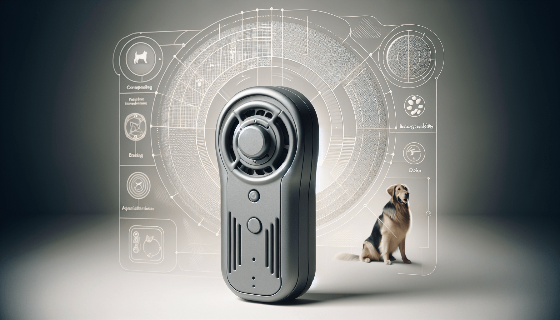 Anti Barking Device, Dog Bark Deterrent Devices Indoor  Outdoor, Sonic Dog Barking Control Device, Rechargeable Barking Dog Silencer with 3 Sensitivities, Bark Box Stop Neighbors Dog from Bark