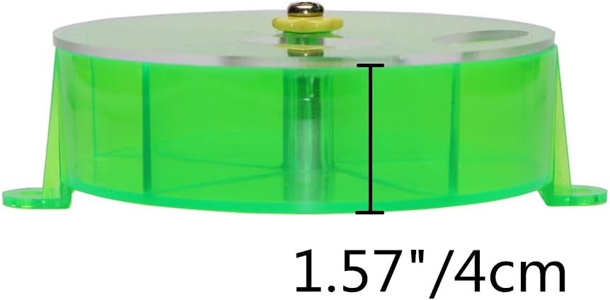 Bird Creative Foraging System Wheel Seed Food Ball Rotate Training Toy for Small and Medium Parrots Parakeet Cockatiel Conure (Clear)