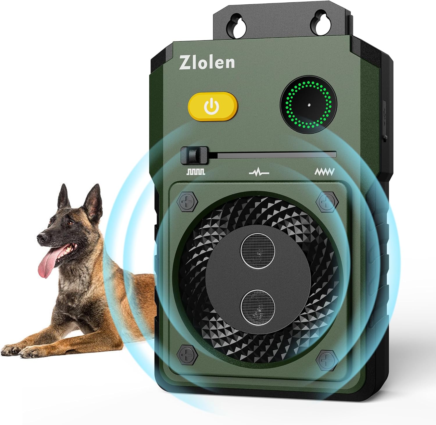 Dog Barking Control Devices - Anti Barking Device, Bark Box Professional Utrasonic Dog Repeller Up to 50 Ft Effective Control Range 2 Sonic Emitters to Stop Barking Rechargeable Dog Silencer