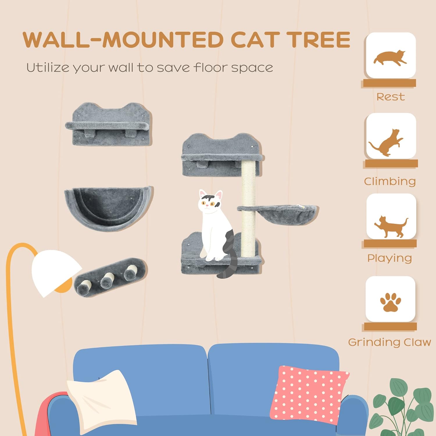 Comparing Cat Shelving: PawHut, FUKUMARU, On2 Pets