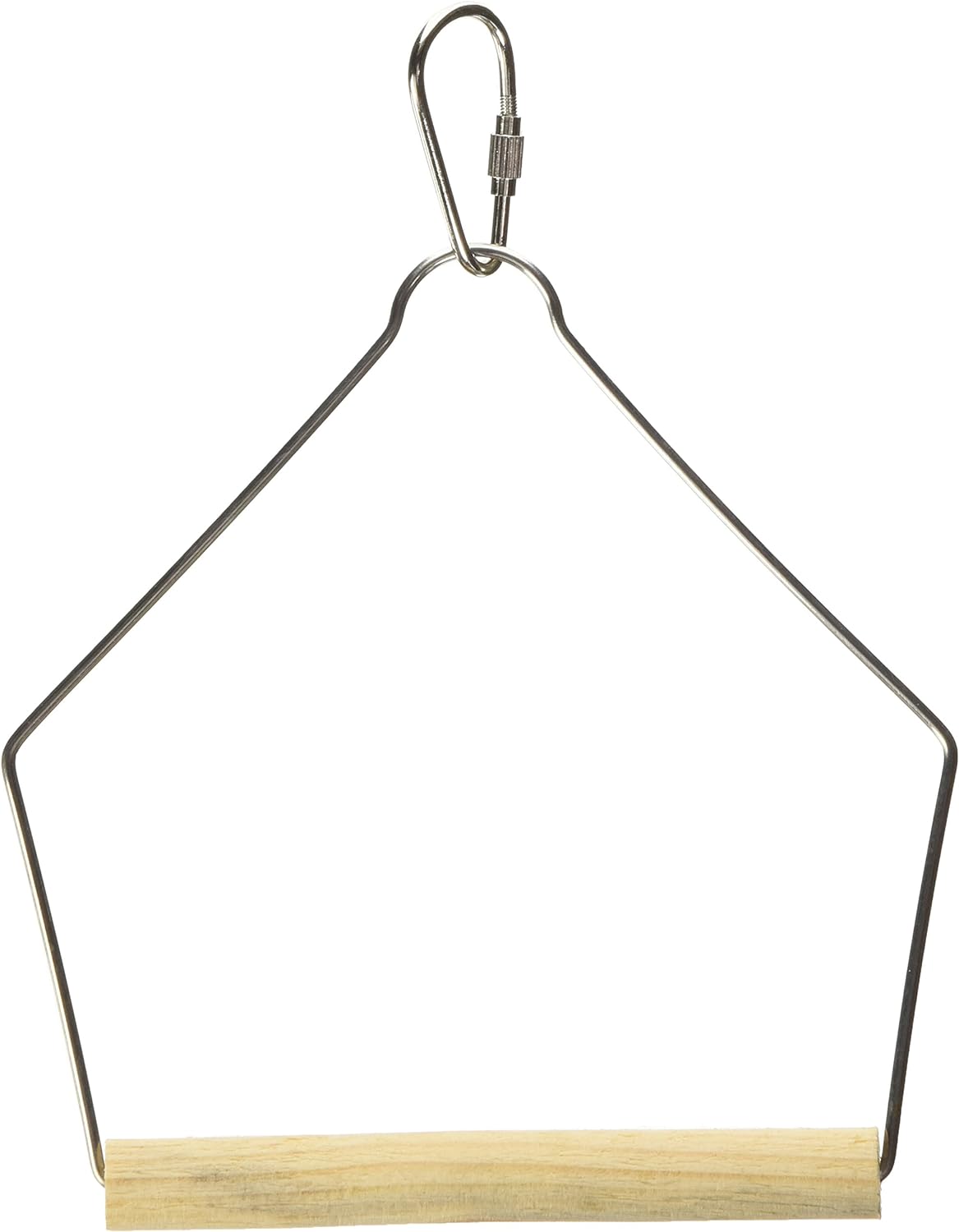 Prevue Pet Products BPV388 Natural Wood Birdie Basics Birch/Wire Swing, 4 by 5-Inch