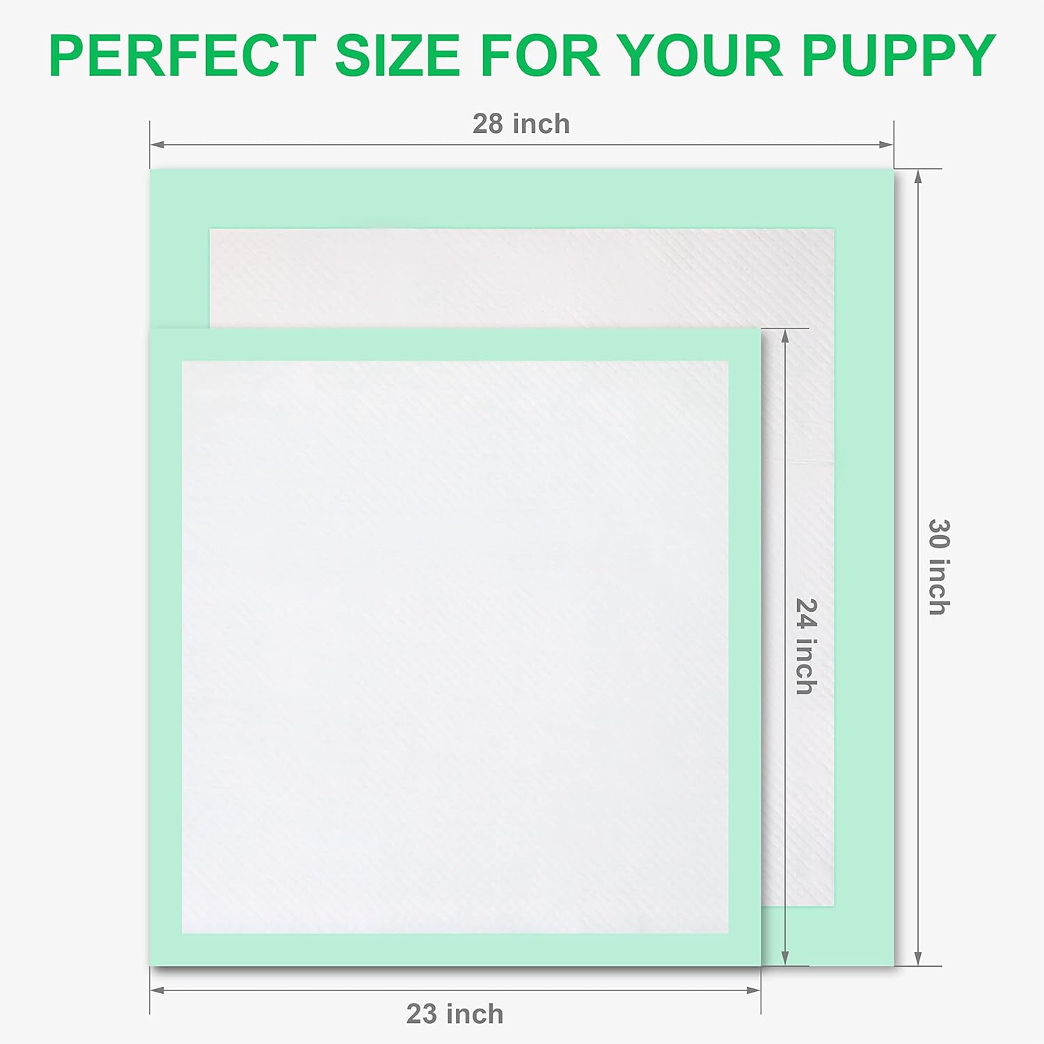 Training Pad 30“x28” Large 50 Count, 5 Layer Pee Pads, Super-Absorbent, Dog Crate Pads, New  Improved Puppy Pads